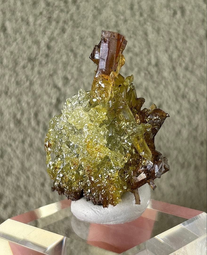 A*y様 希少色 希少鉱物 ジンカイト 黄緑色結晶