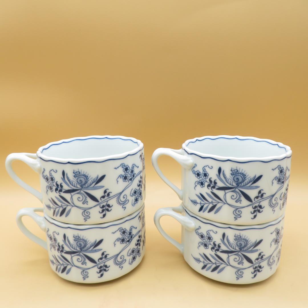 美品　Blue Danube ブルーダニューブ カップ　スープ　マグ　４個　（2