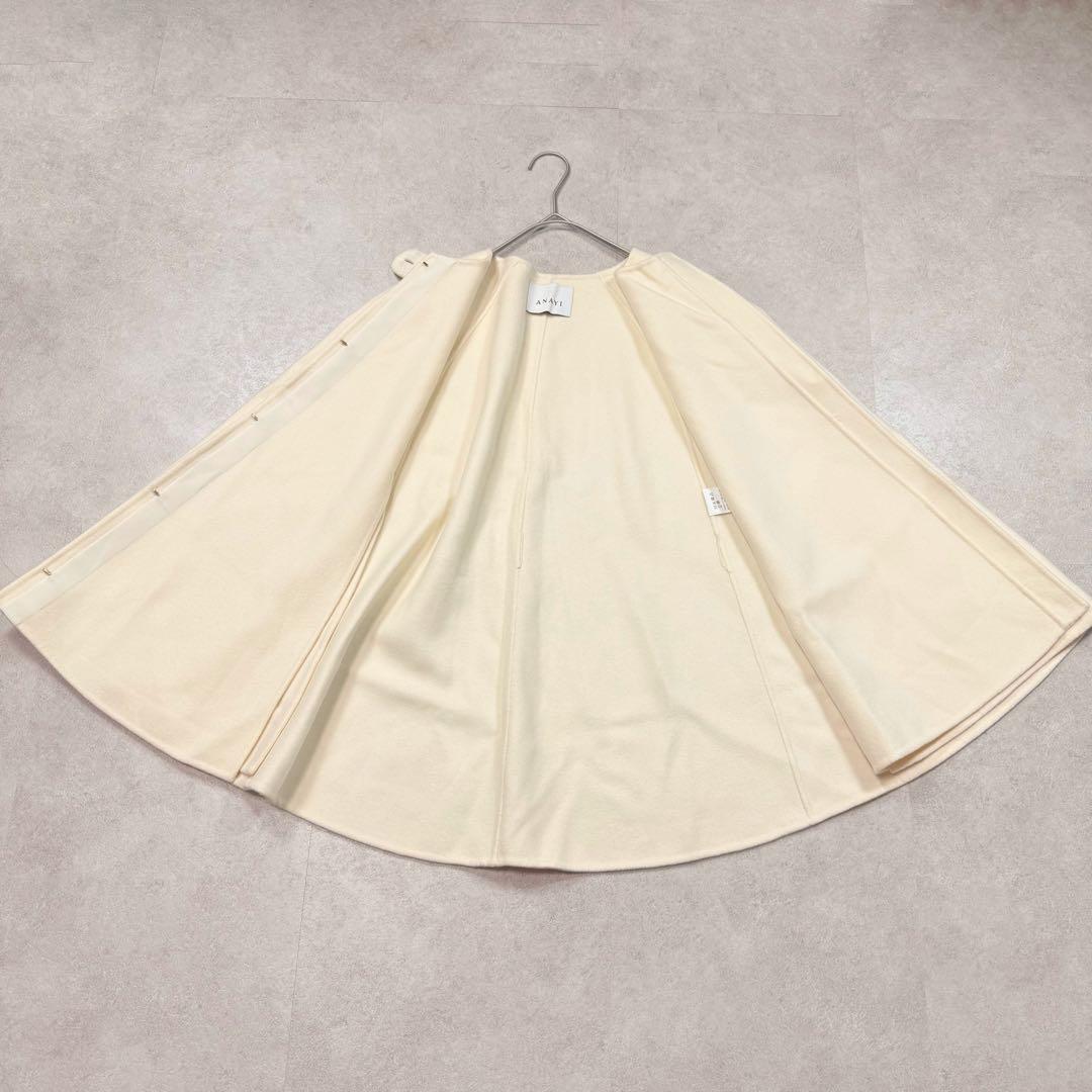 アナイ ポンチョ シャルムビーバーケープコート