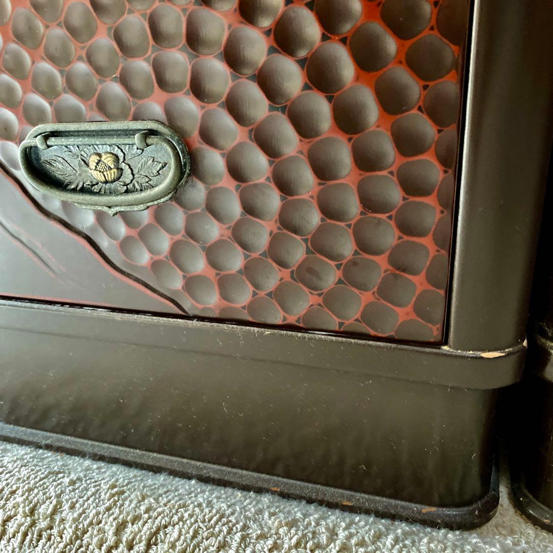 鎌倉彫り　佐藤恵仙作品　桐タンス　和箪笥　着物保管　高級