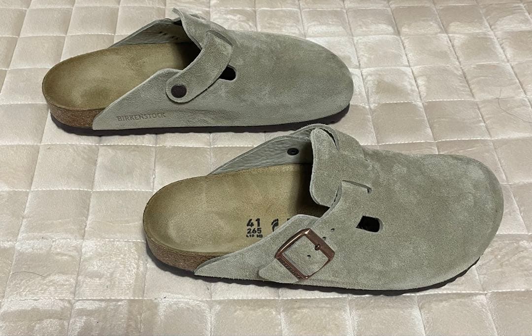 Birkenstock Boston トープ　幅ナロー　41
