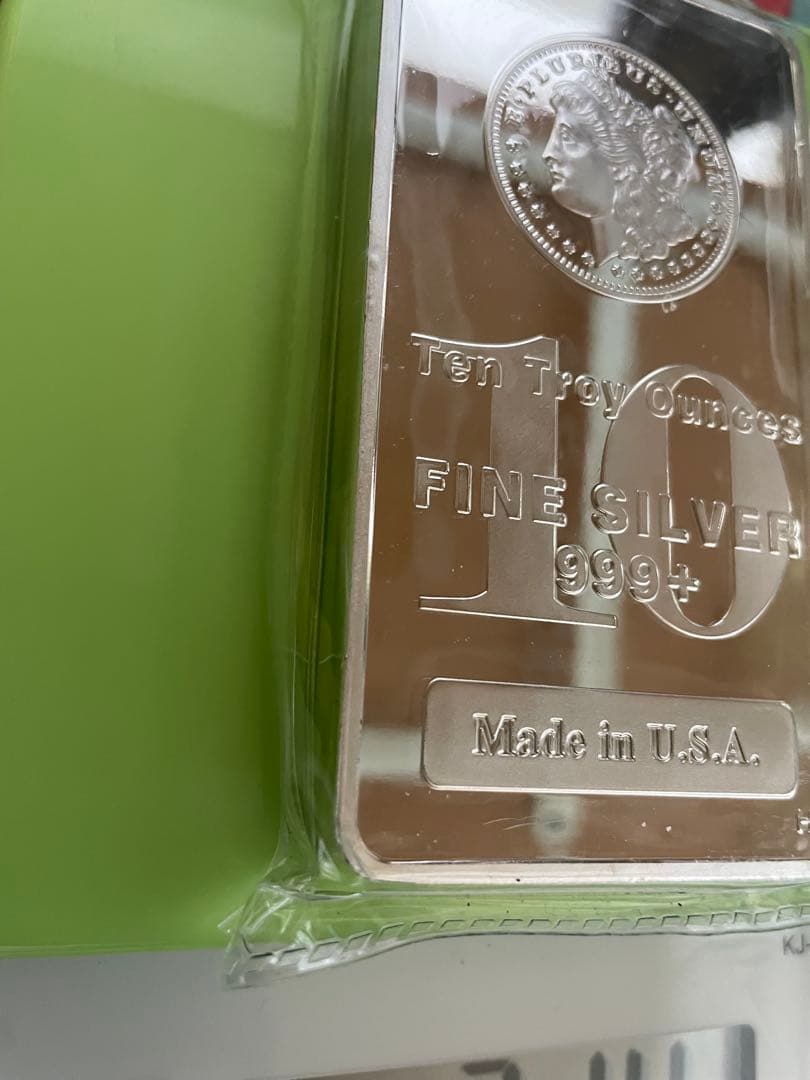 シルバー　バー　純銀　999 Fine Silver 海外製　315g 二枚