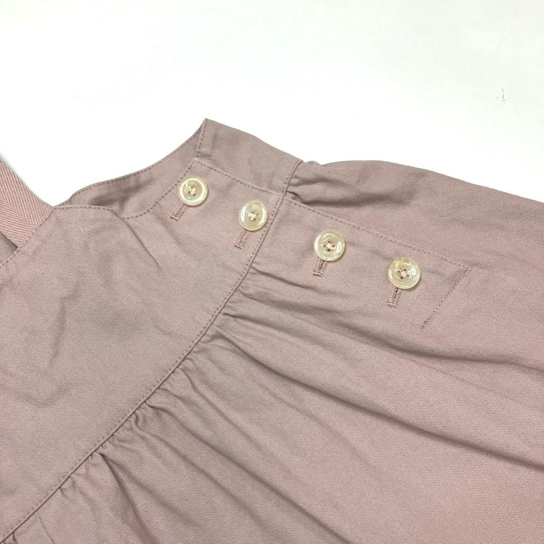 【試着のみ】ピンクハウス ピンク ロゴ刺繍 サロペットスカート/2025年 春