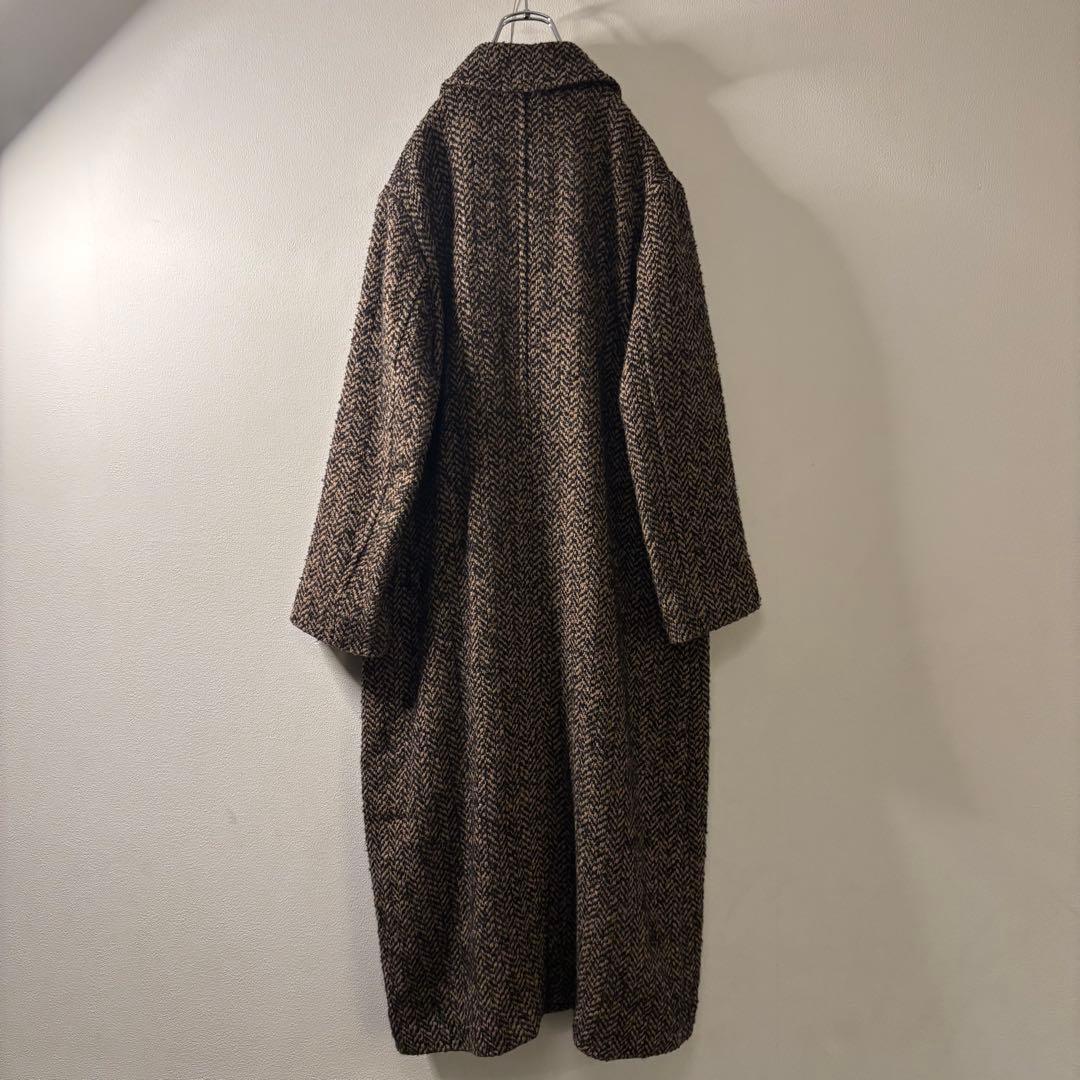 ツイード y2k チェスターコート オーバーサイズ ユニセックス ミリタリー