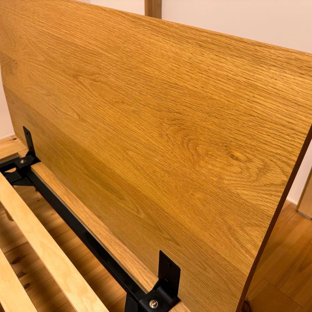 無印良品／シングルベッドフレーム ヘッドボード付き