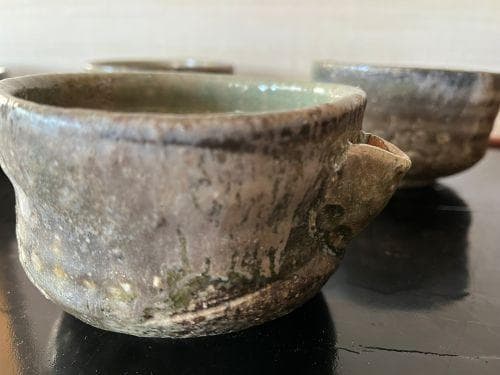 新歓嗣 　伊賀焼向付5客