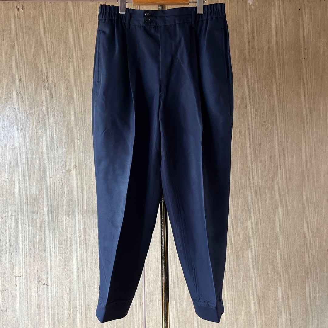 1990ss 初期ギャルソンオムプリュス トリアセテートパンツ スラックス 濃紺