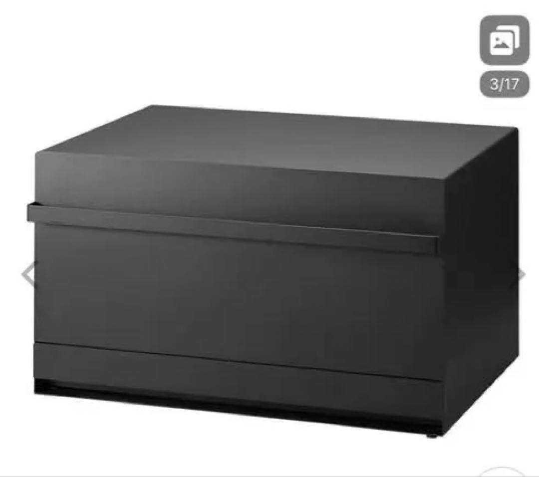 山崎実業　tower 収納ボックス ブレッドケース　ブラック