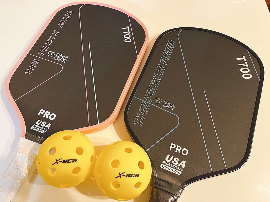 USAピックルボール承認　パドル　2本　T700 カーボンファイバー