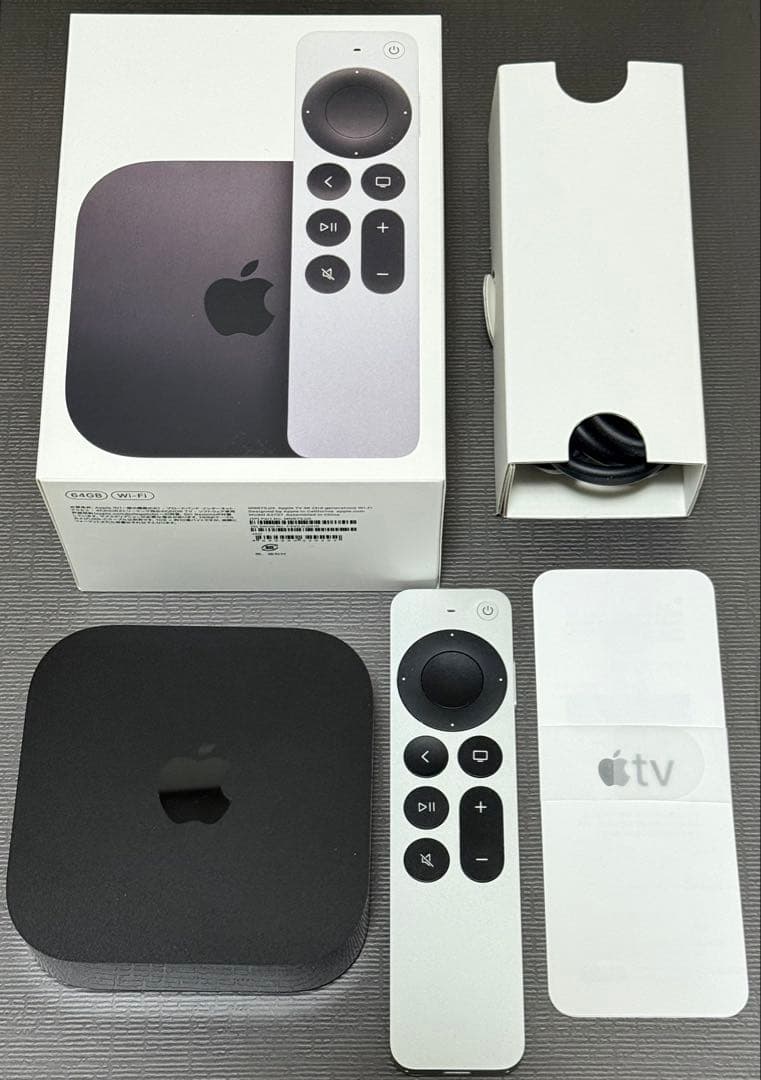 美品 Apple TV 4K 第3世代 Wi﻿-﻿Fi﻿モ﻿デ﻿ル 64GB