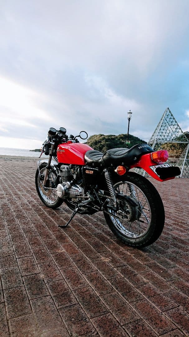 CB400F FRP リア、フロントフェンダーセット　テールランプ、備品付き