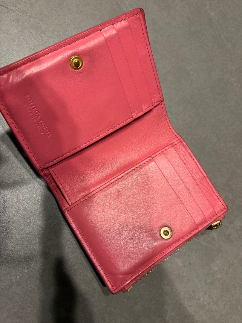 Bottega Veneta 二つ折り財布 ピンク