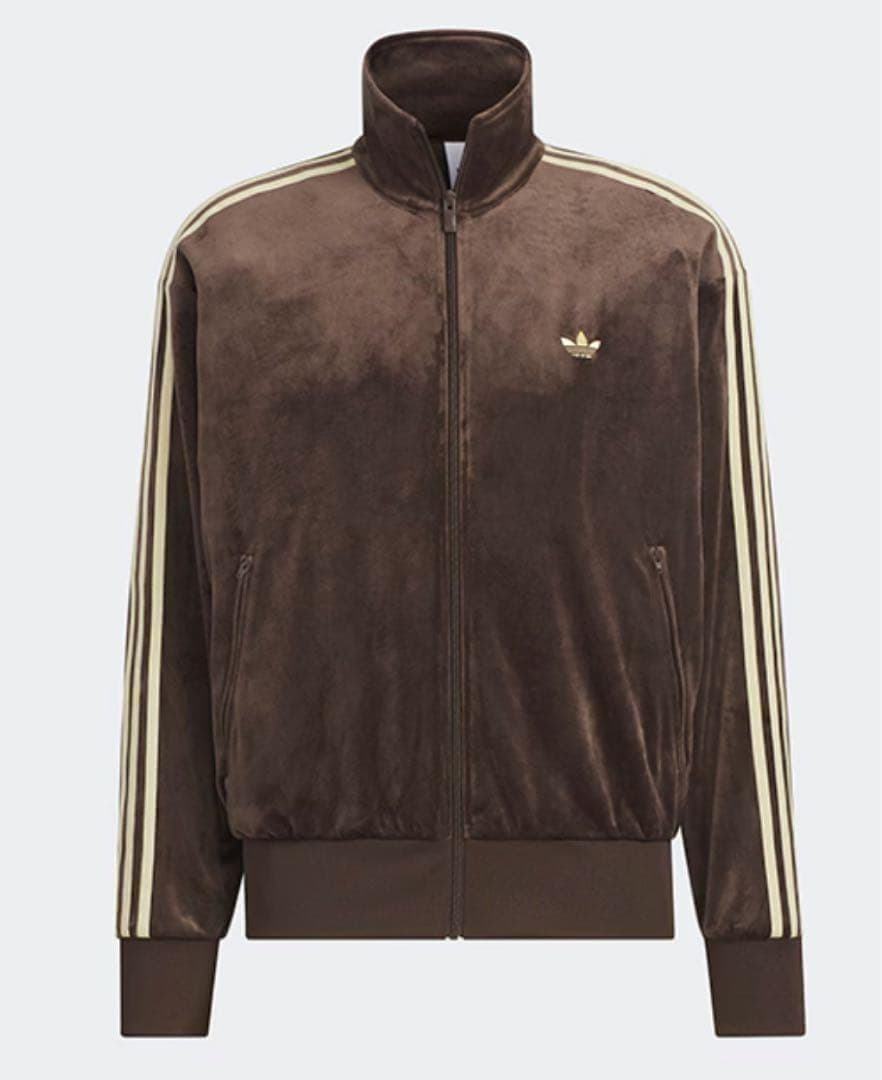 特別セール ✨ 人気 アディダス トラックトップ ベロア ダークブラウン XL