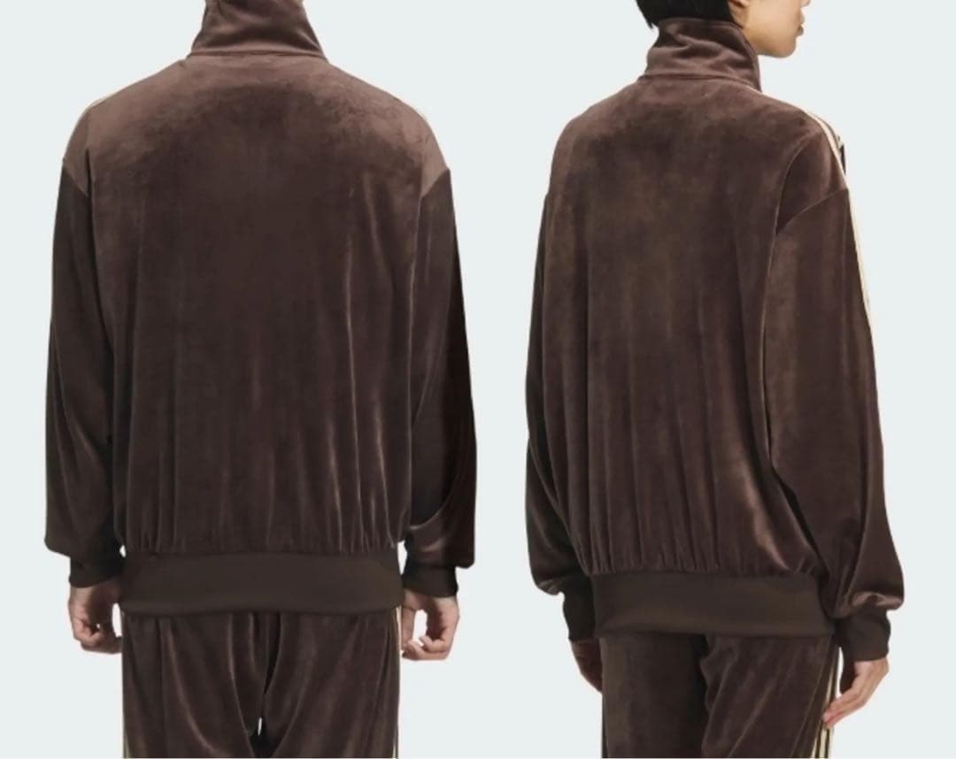 特別セール ✨ 人気 アディダス トラックトップ ベロア ダークブラウン XL