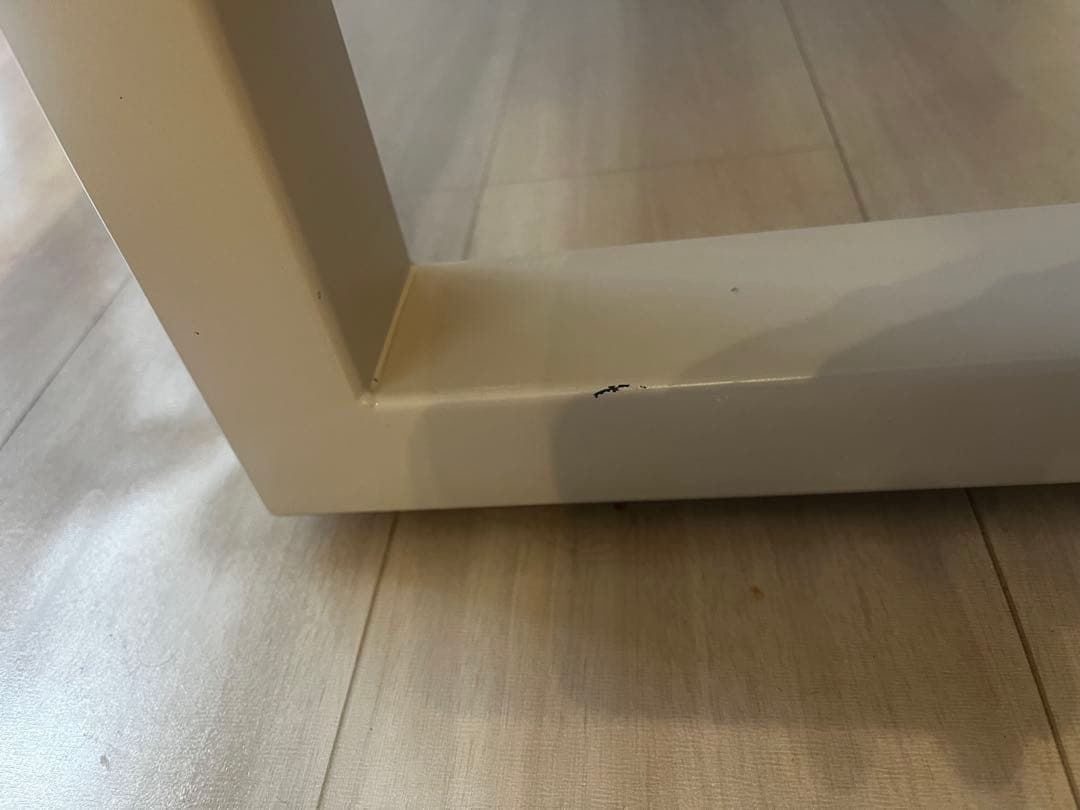 KANADEMONO デスク　ラバーウッド　ナチュラル　サンドベージュ脚