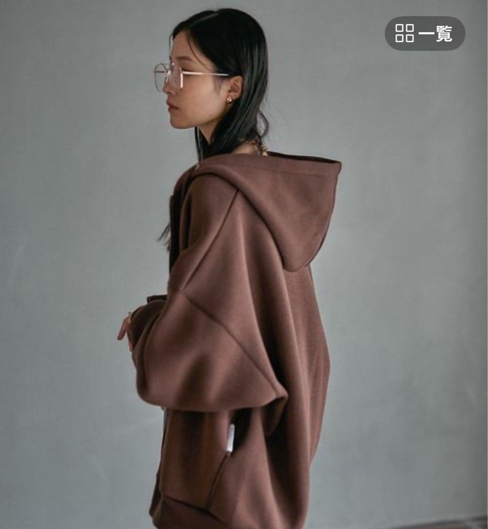 LEPSIM パフエア ZIPBIG フーディ ブラウン