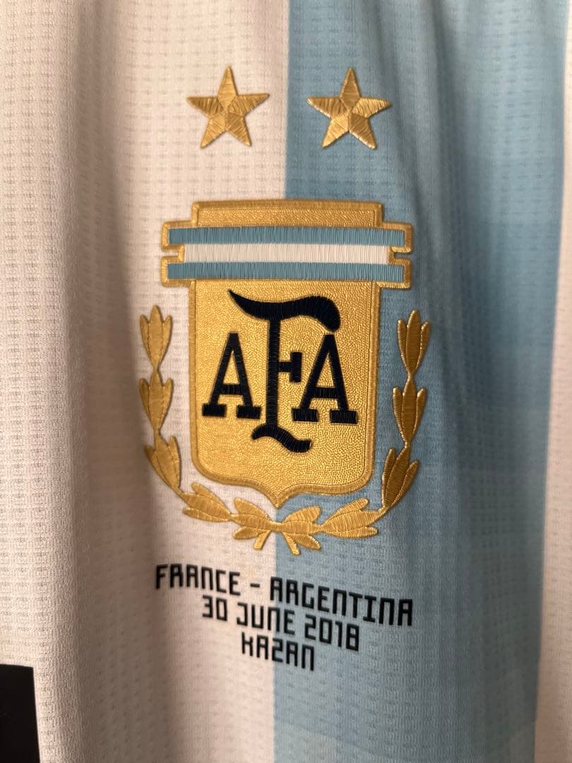 アルゼンチン　2018W杯オーセンティックユニフォーム　フランス戦モデル