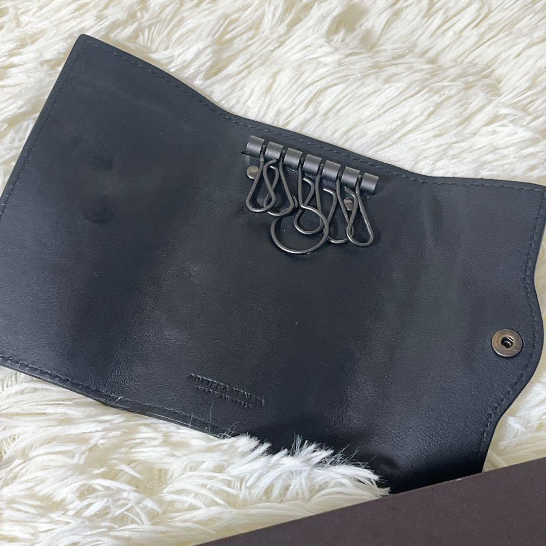 ボッテガヴェネタ ６連キーケース メンズ レザー ブラック