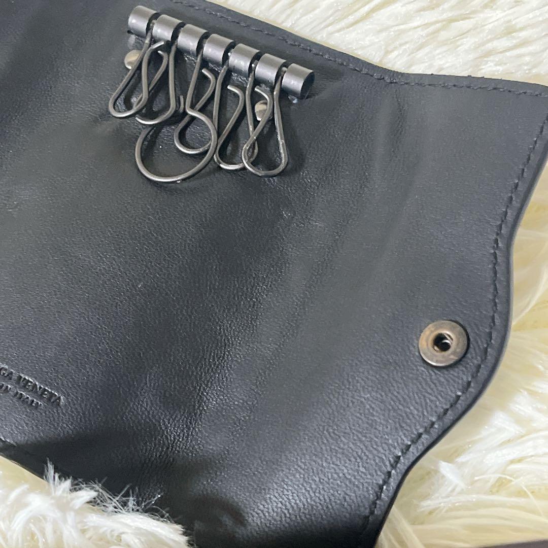 ボッテガヴェネタ ６連キーケース メンズ レザー ブラック