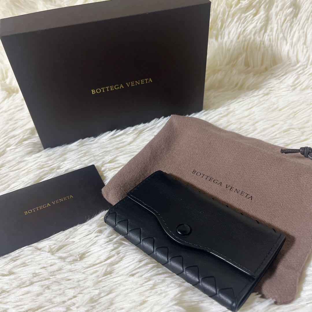 ボッテガヴェネタ ６連キーケース メンズ レザー ブラック