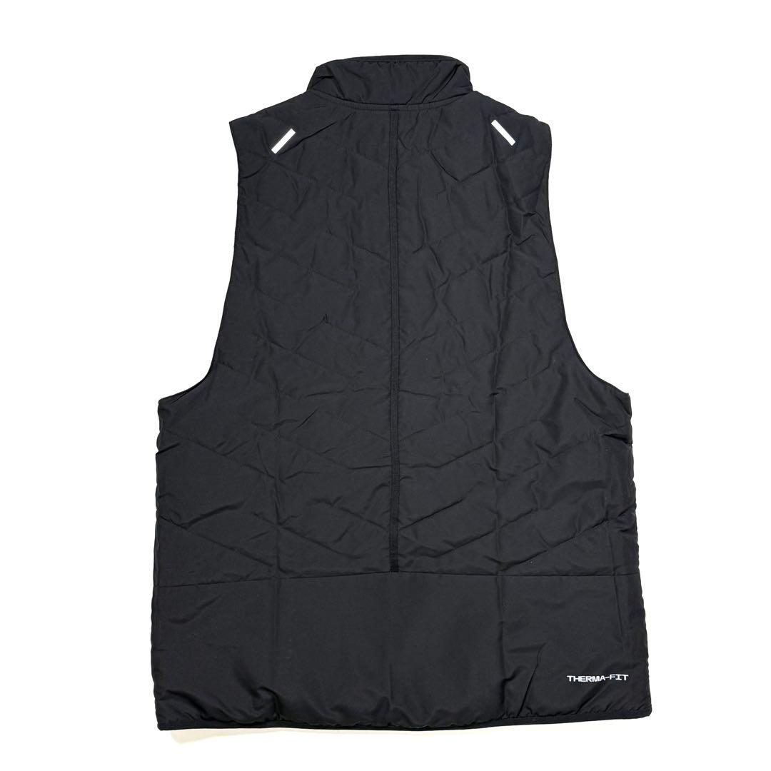 ナイキ　サーマフィット　レペル　メンズ　ランニングベスト　中綿　M 黒 防寒