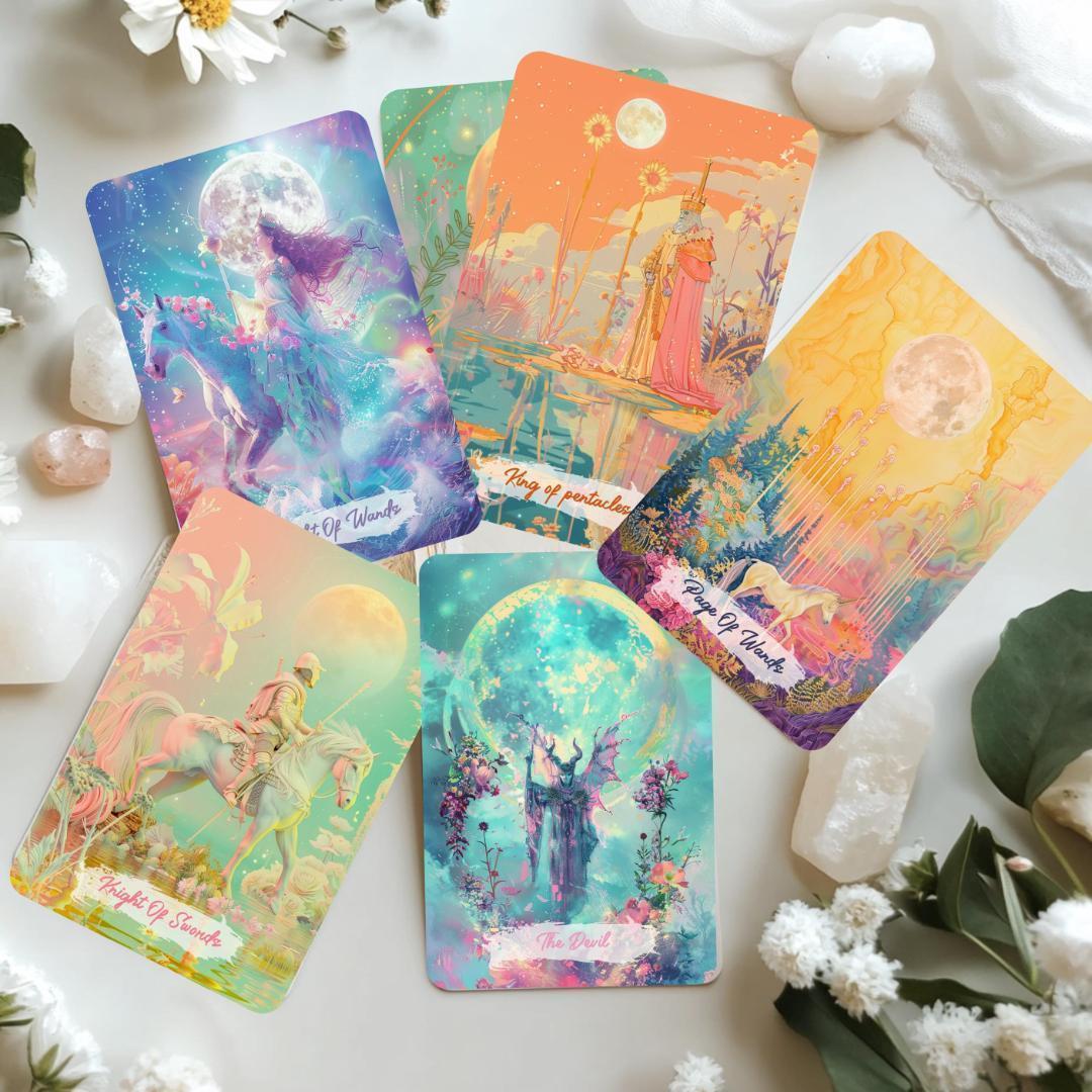 【正規品タロットカード】魔法のような色調✨柔らかなカラーのドリームデッキ