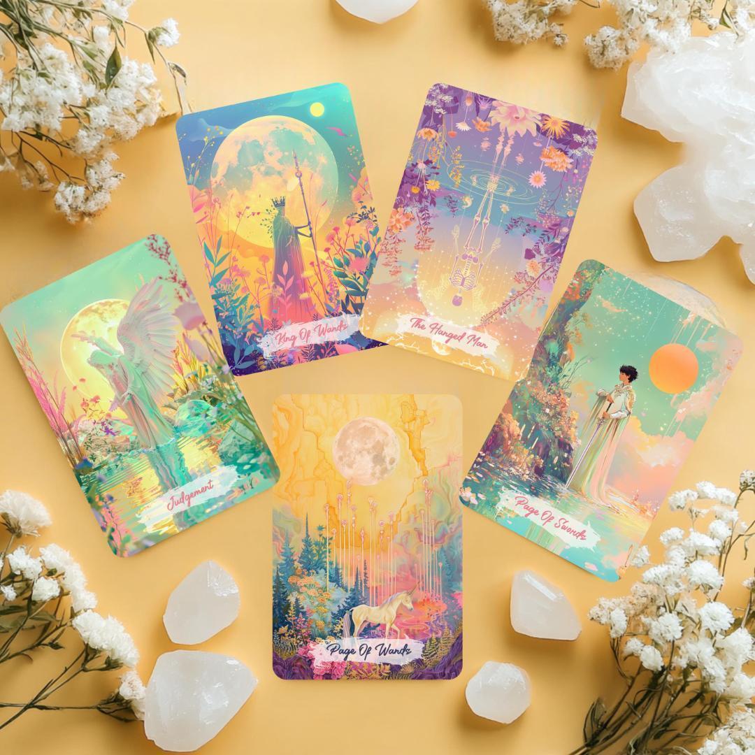 【正規品タロットカード】魔法のような色調✨柔らかなカラーのドリームデッキ