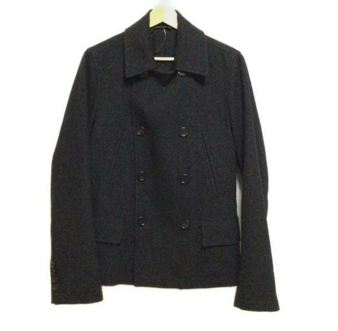 Dolce & Gabbana ドルチェアンドガッバーナ黒 ウール ピーコート