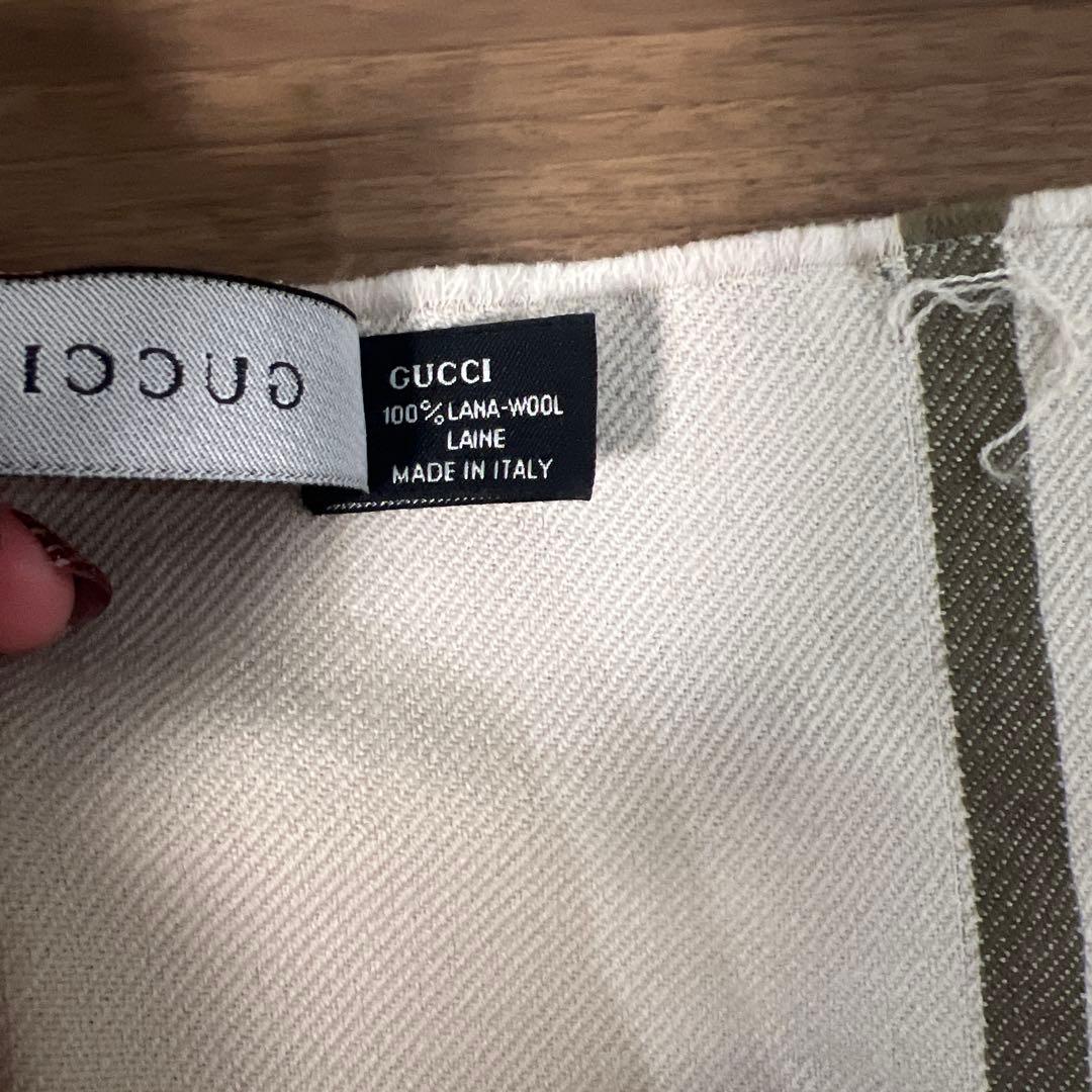 GUCCI！GGパターンマフラー！