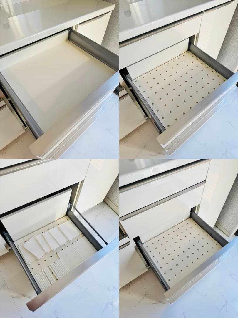 上台付き パモウナ Pamouna キッチンボード 140 食器棚 レンジ台