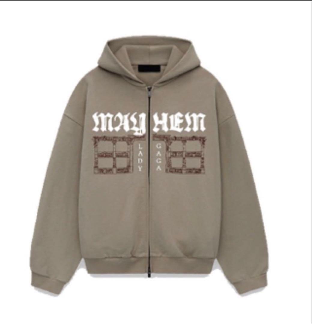 Lady Gaga The MAYHEM ZIP HOODIE　M ベージュ