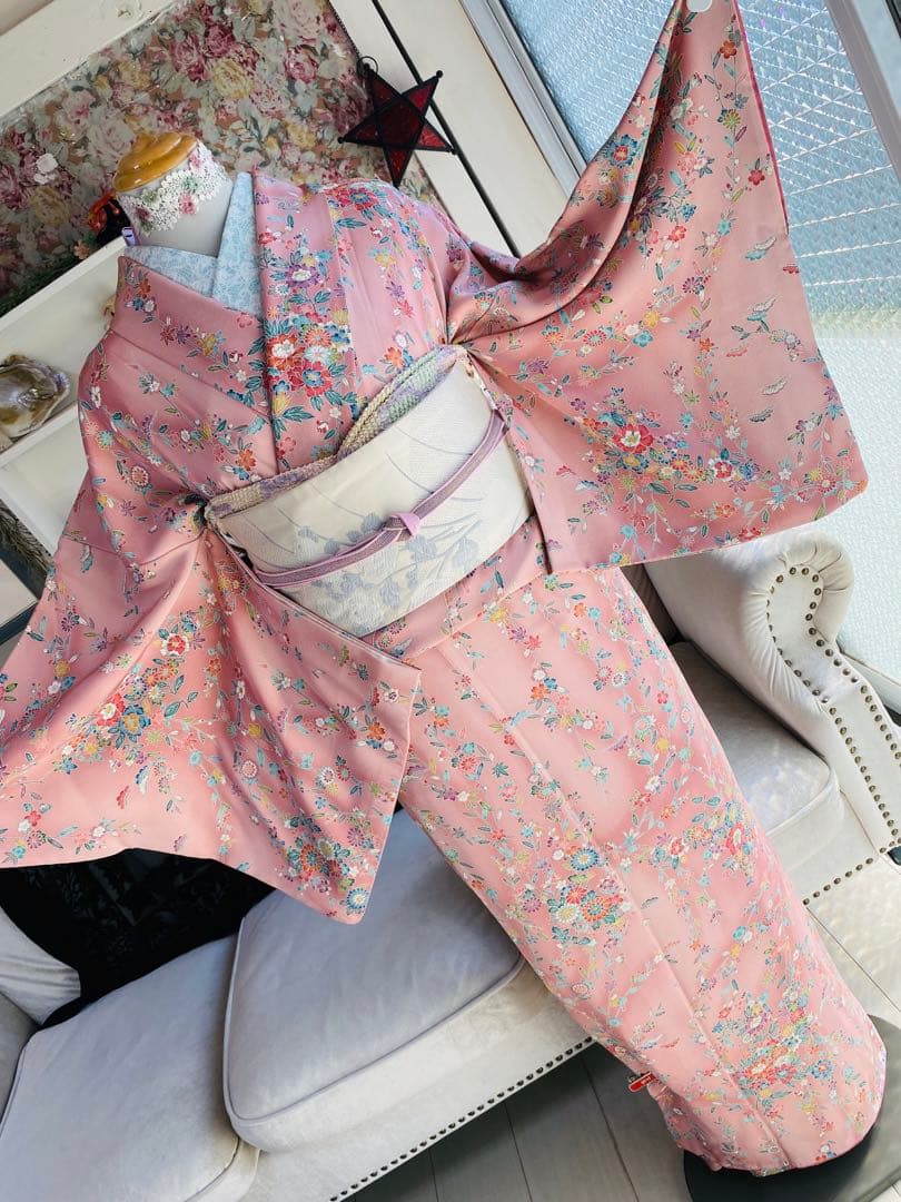 Pack様❤️さが美 正絹小紋 はればれ加工済
