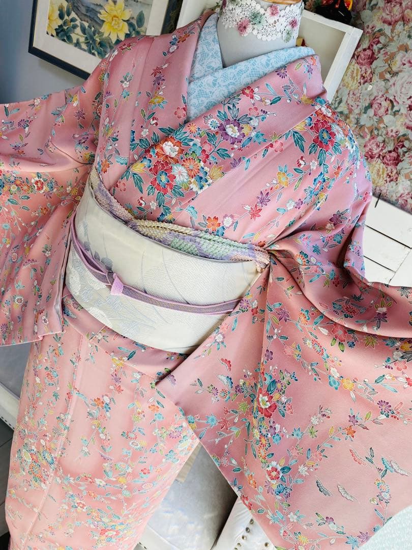 Pack様❤️さが美 正絹小紋 はればれ加工済