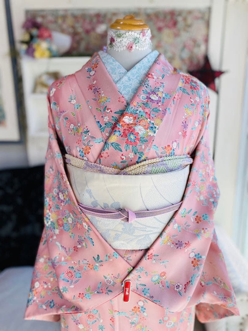 Pack様❤️さが美 正絹小紋 はればれ加工済