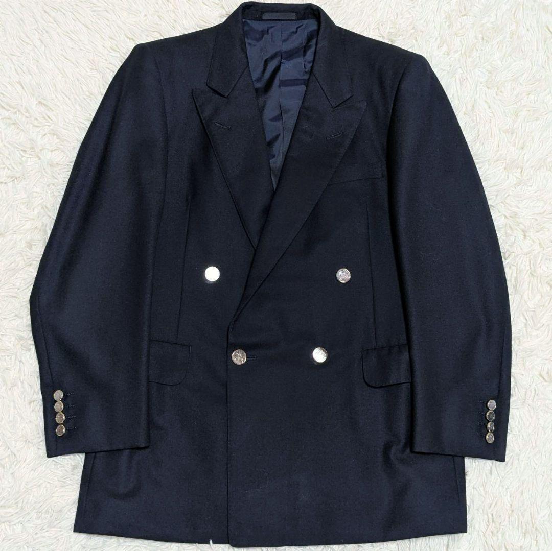 BURBERRY テーラードジャケット カシミヤ タスマニアウール ダブル M