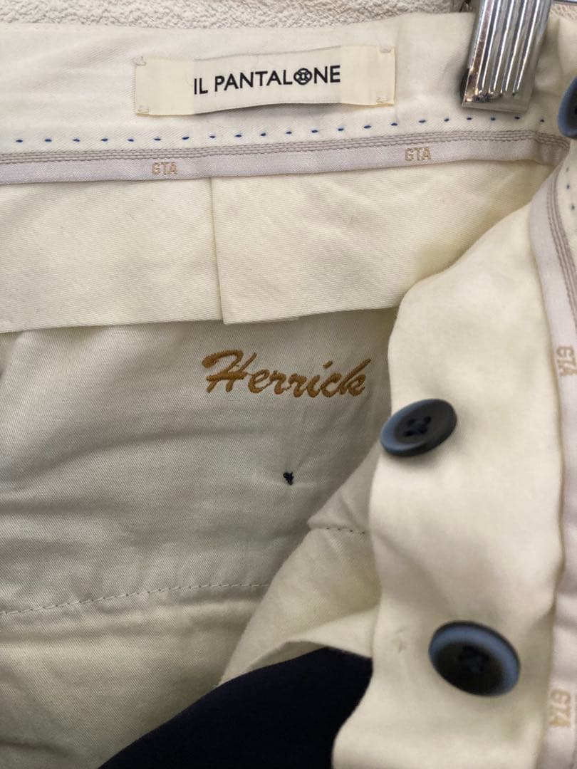 GTA Herrickヘリック エリック テーパード パンツ 44 ネイビー