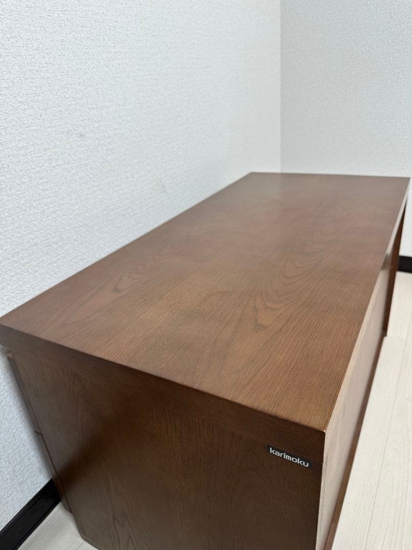 カリモク ローチェスト ローボード 収納家具 タンス オーク材 ※i4※