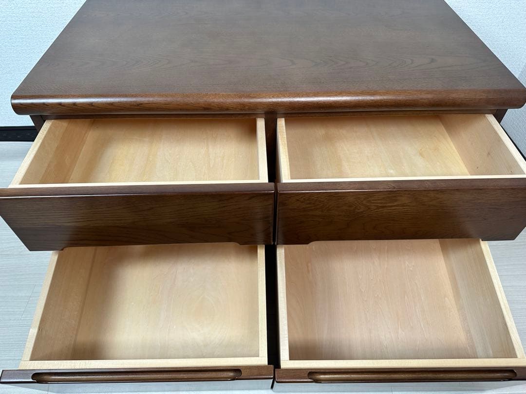 カリモク ローチェスト ローボード 収納家具 タンス オーク材 ※i4※