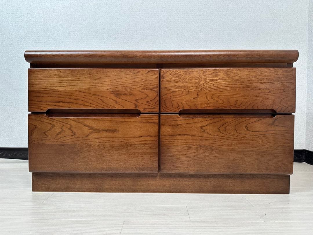 カリモク ローチェスト ローボード 収納家具 タンス オーク材 ※i4※