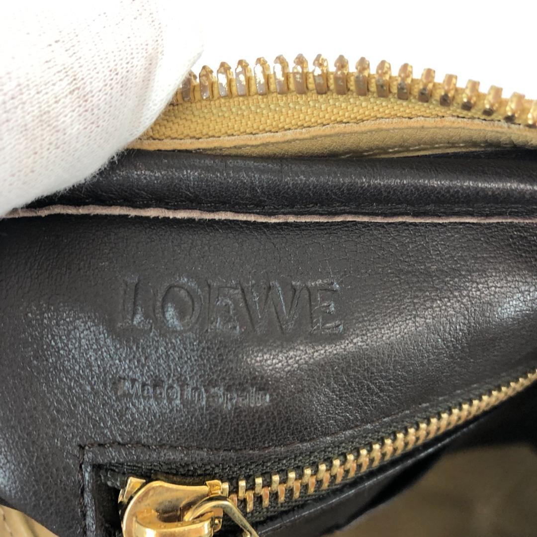 ロエベ LOEWE ベージュ スエード ビジネス バッグ