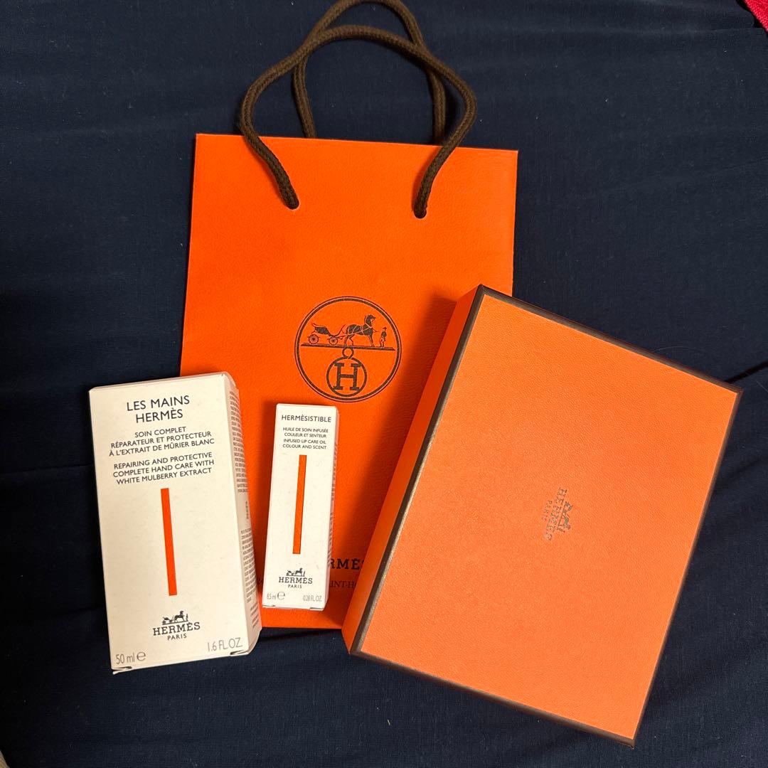 HERMES ハンドクリーム⭐︎リップオイルセット