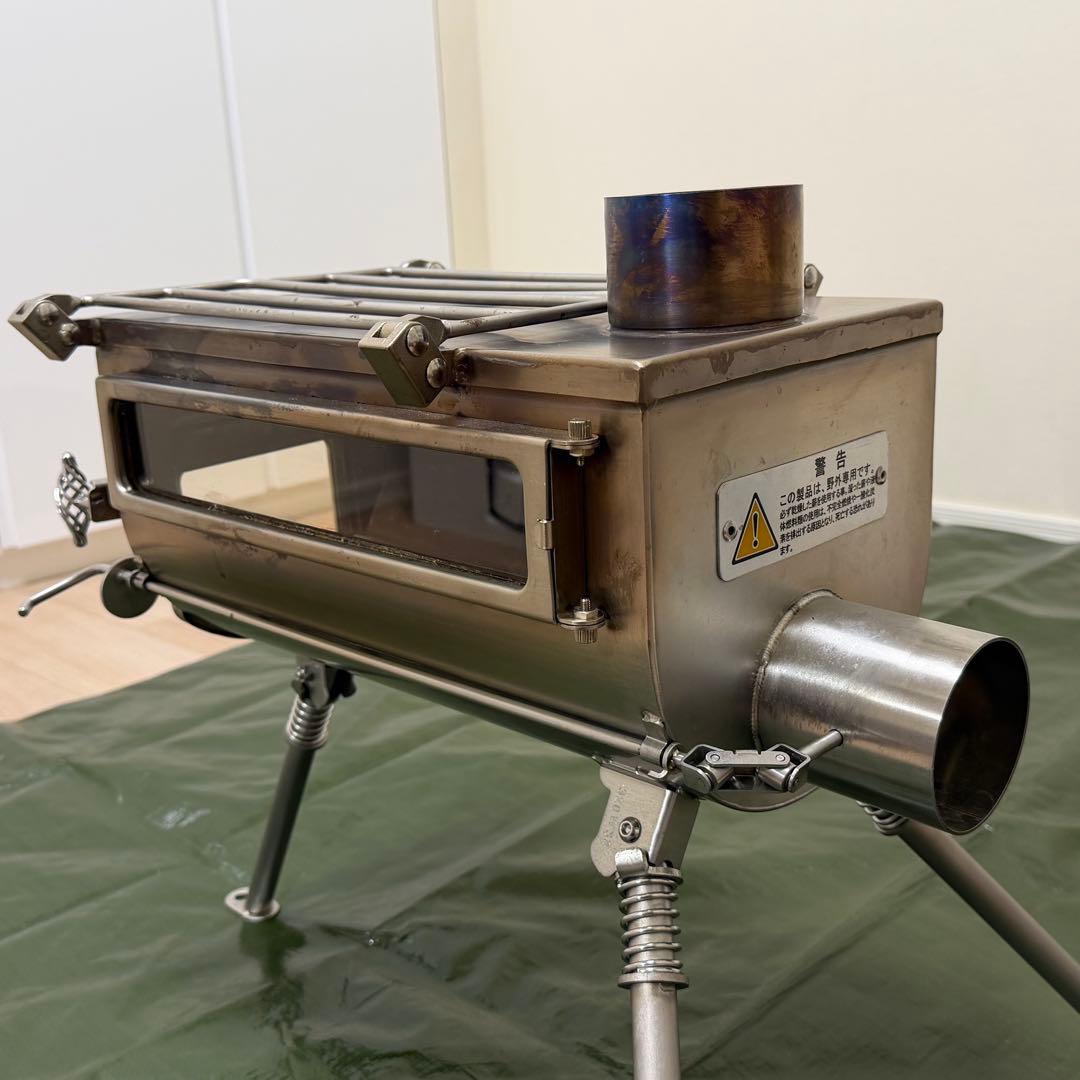 【使用3回】テンマクデザイン 薪ストーブ サイドビューM 外気導入