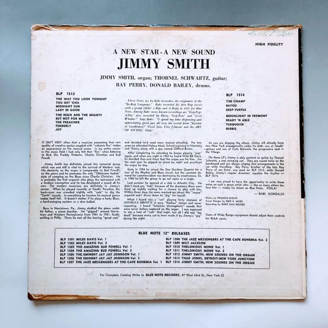#3915【希少な名盤】ジミー・スミス 1956年 ジャズ LPレコード RVG