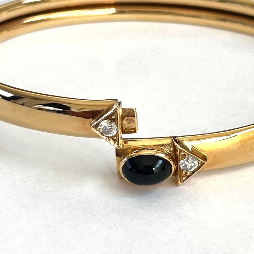 Van Cleef & Arpels オニキスダイヤモンド　ゴールドバングル