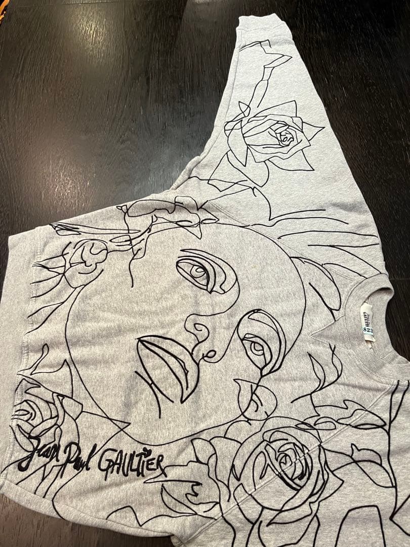 Jean Paul Gaultier トレーナー グレー　黒ステッチ