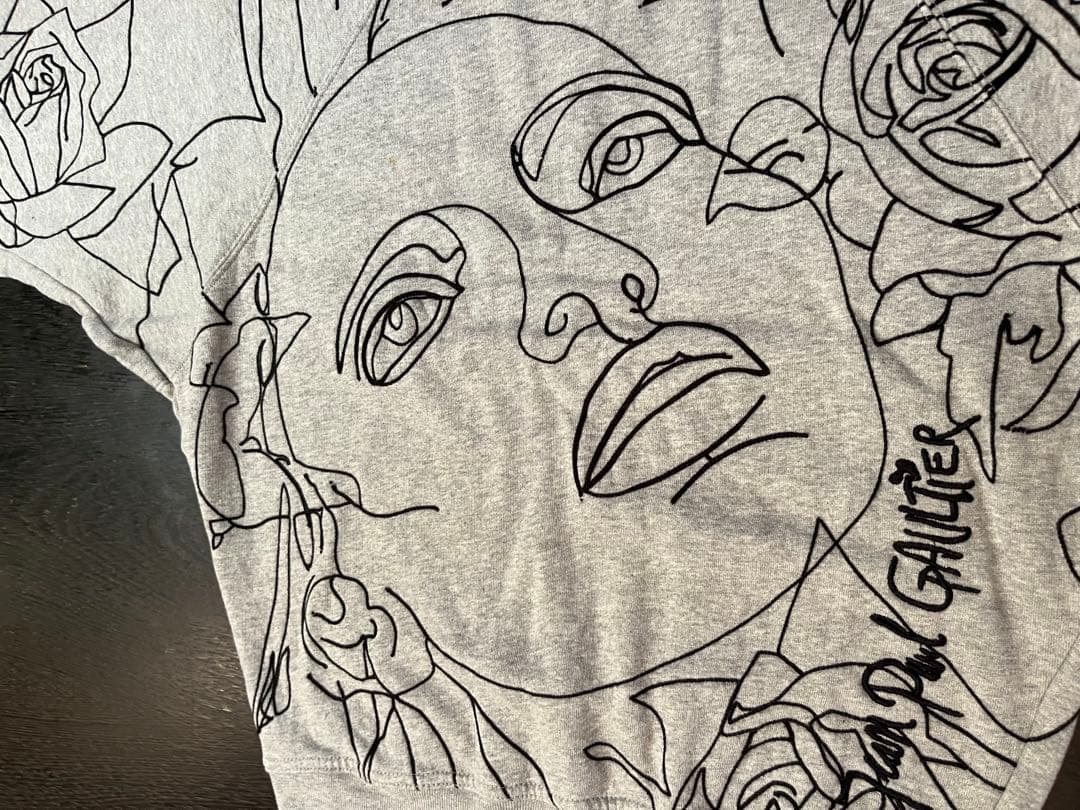 Jean Paul Gaultier トレーナー グレー　黒ステッチ