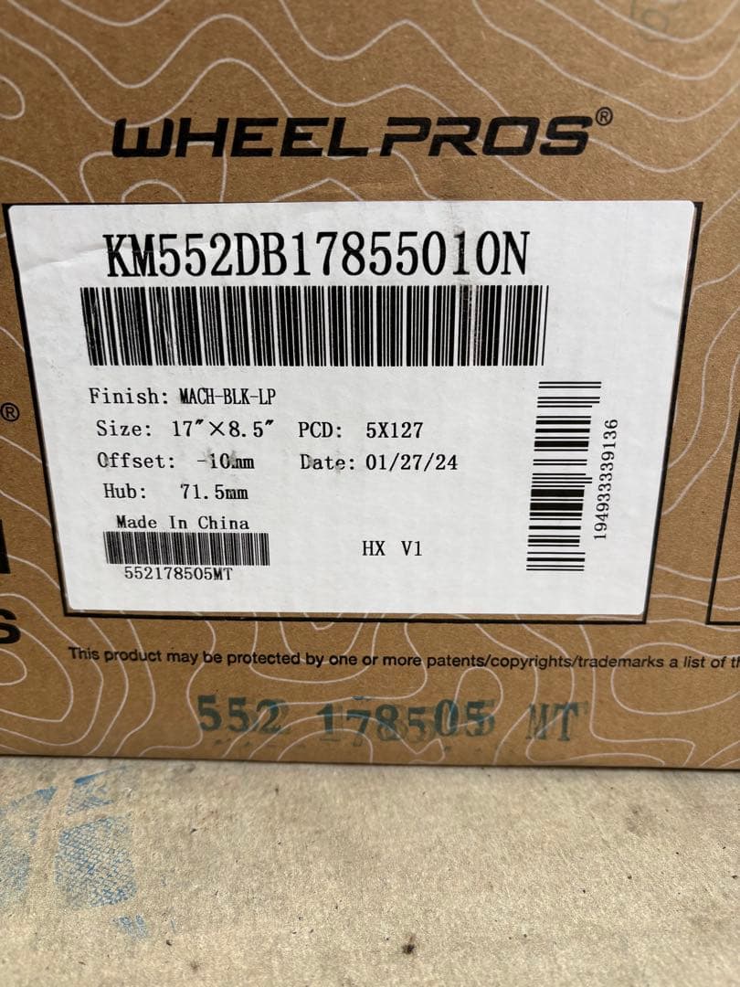 KMC KM552 17インチ ホイール