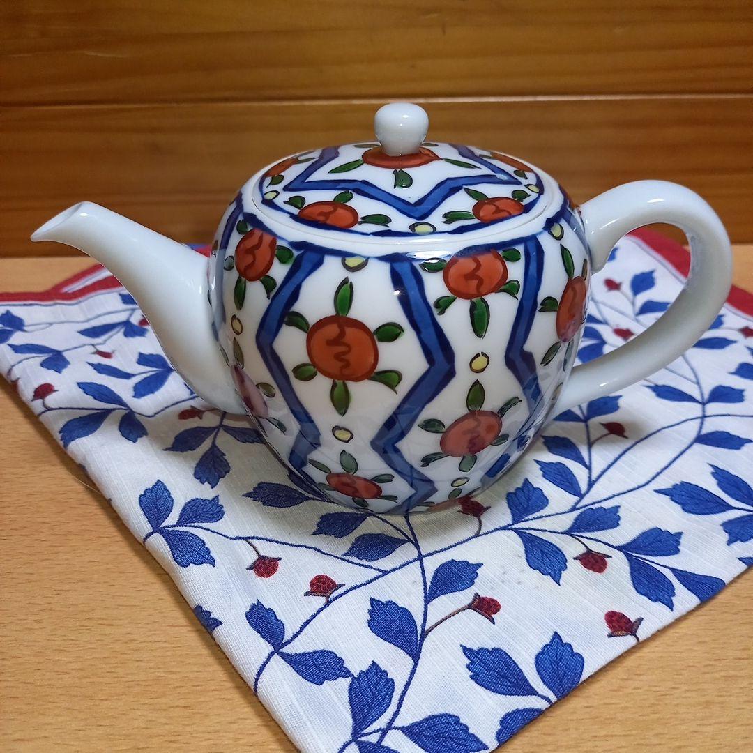 源右衛門窯　花割後ろ手急須