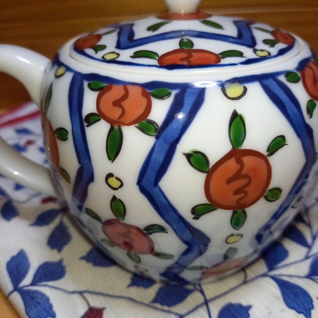 源右衛門窯　花割後ろ手急須