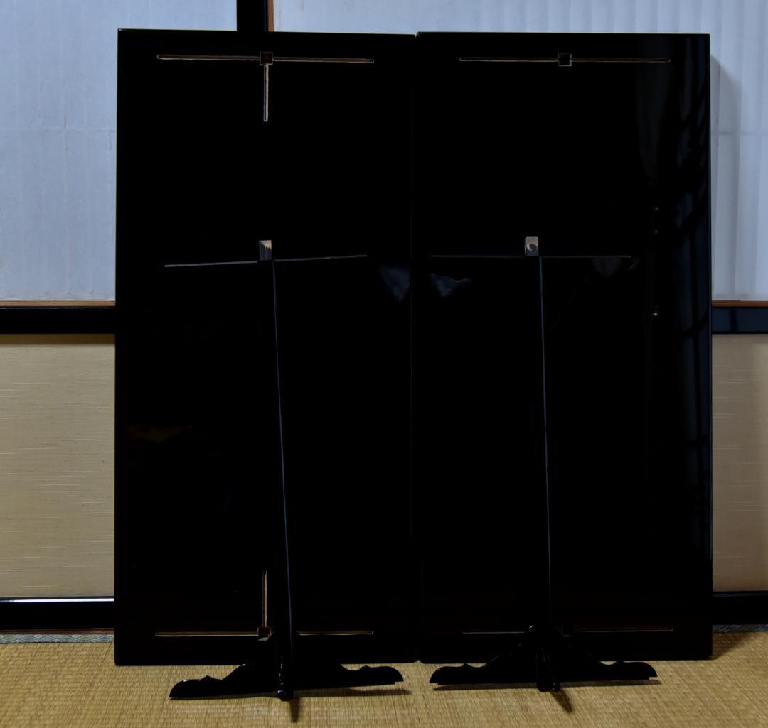 豊悦作　真塗及台子組立て式　飾り棚　利休　お茶道具／共箱